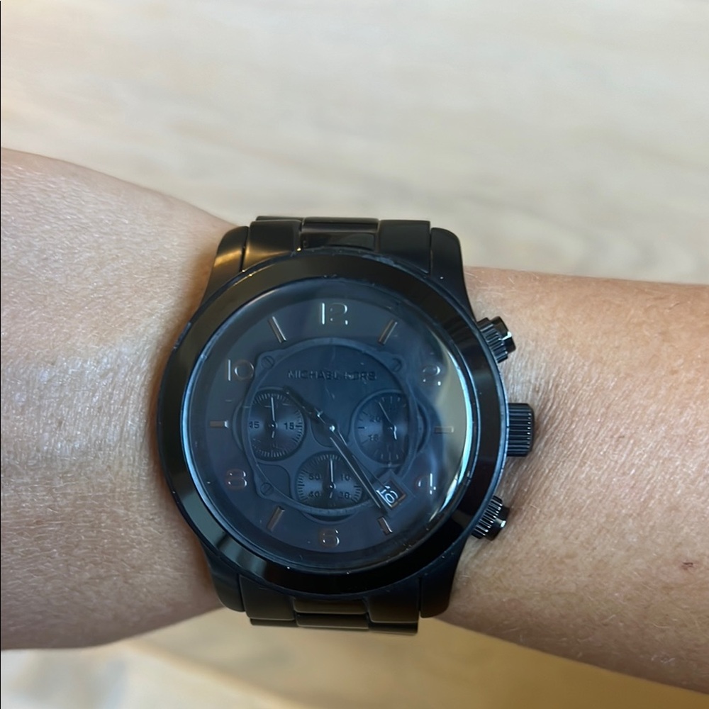 Michael Kors Dark Tone Chronograph Watch